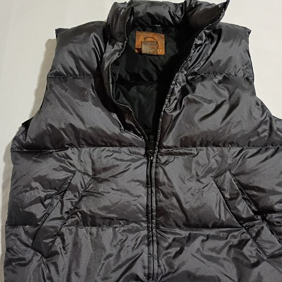 Colorado DOWN Puffer Vest Men's Medium Black EASY CARE Pockets Full Zip - Picture 4 of 8